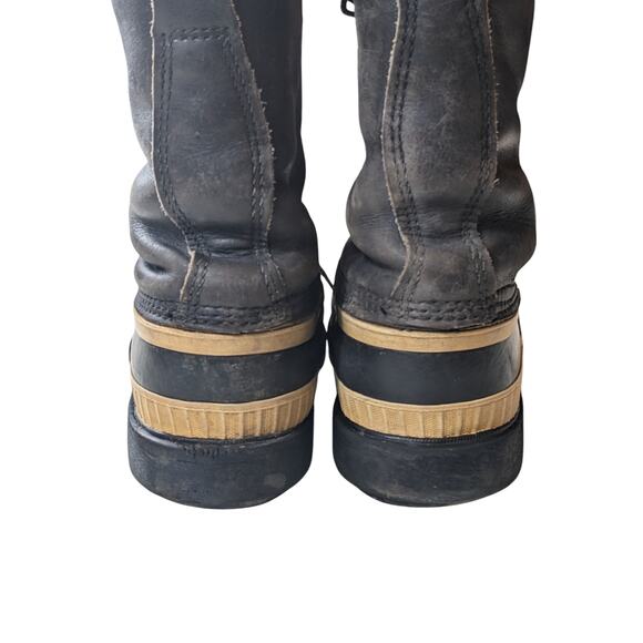 Sorel Kaufman Winter Boots Mens 8 Womens 10 Insulated Rubber Snow Lace Canada - Picture 13 of 16